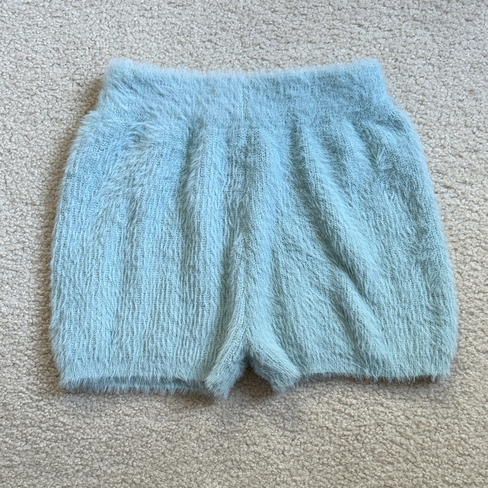 New! Baby blue sweater shorts